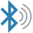A Bluetooth symbol with no background