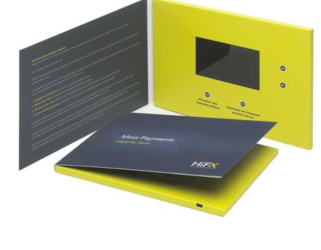 Two Video Brochure in yellow color