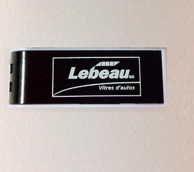 Lebeau vitres black USB drives on white background