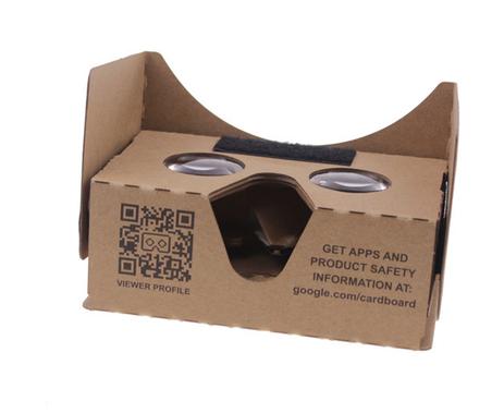 Back view of Virtual Reality Glasses