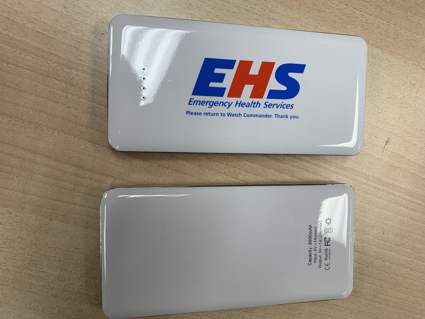 An EHS labeled High Capacity Power Banks