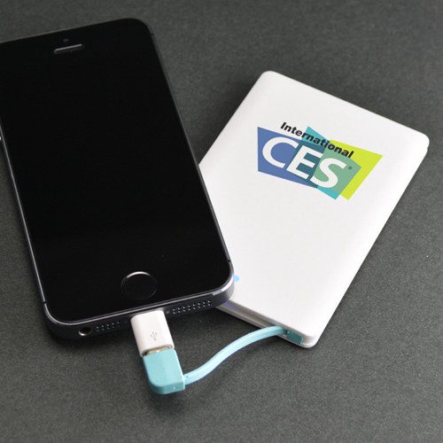 A Phone With a Power Bank Connected