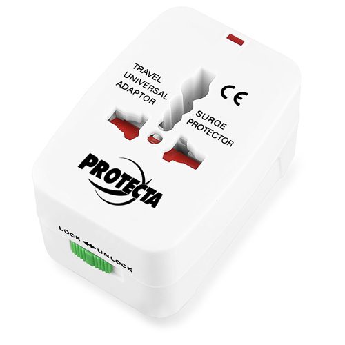 A white color protecta company Universal charger