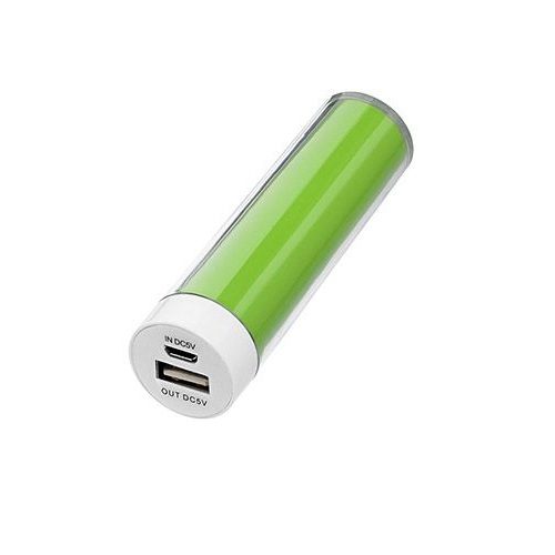 A Lime Green Power Cylindrical Bank