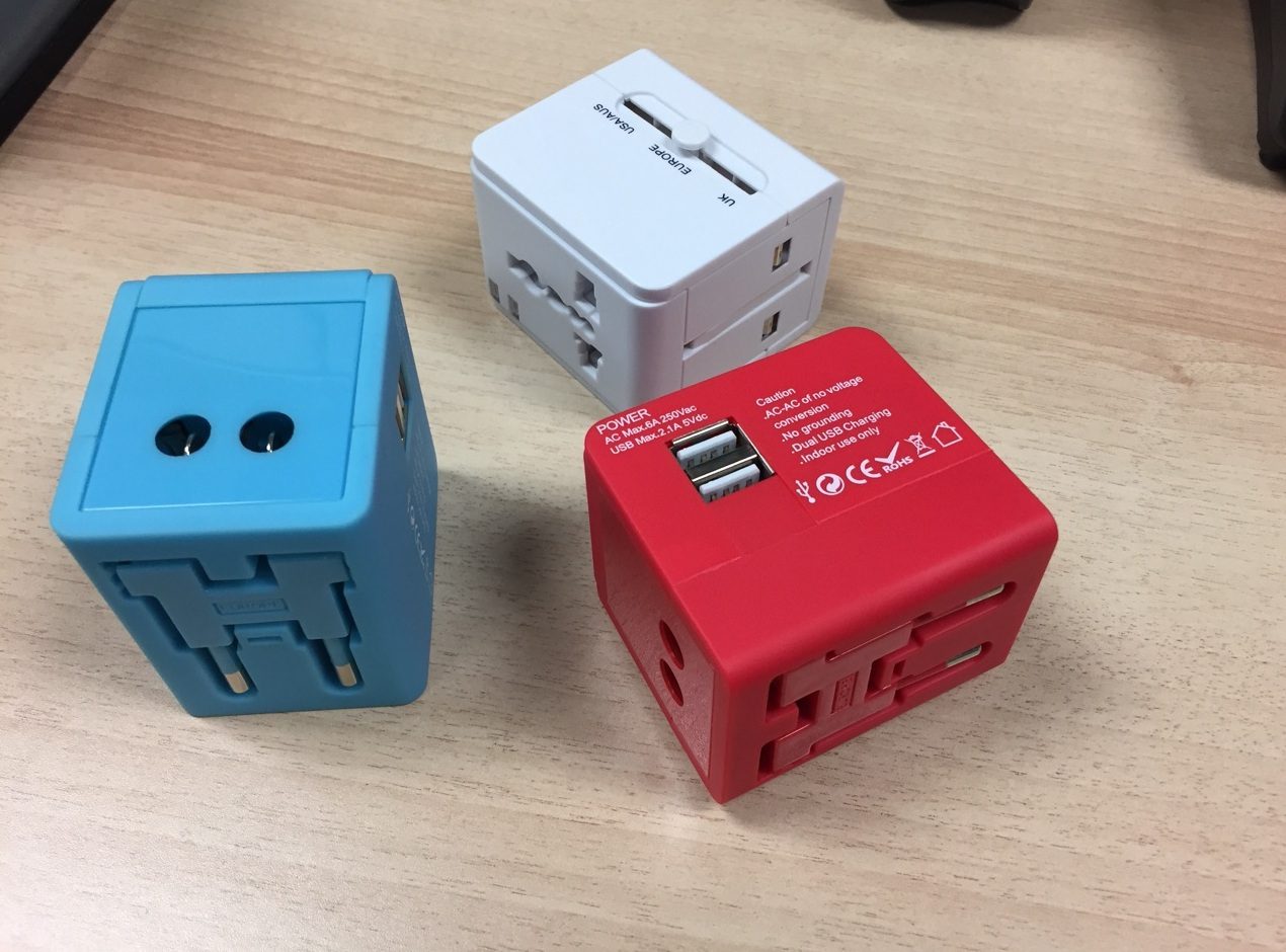 Three Multicolor big size Universal Chargers