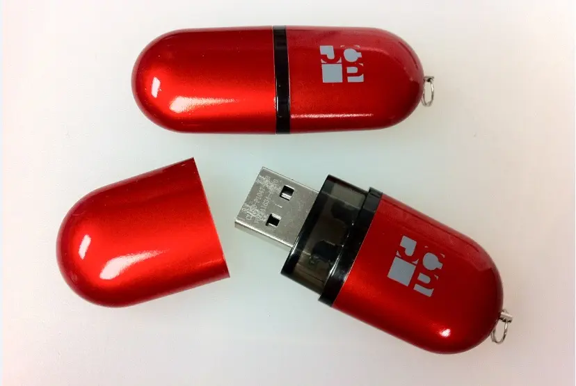Bright colored USBs are available at NUIMPACT