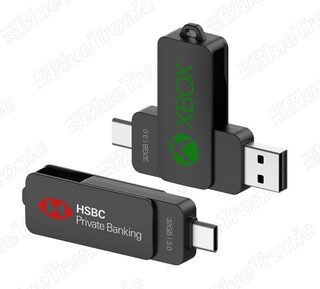 Two Black USB Drives for Storage