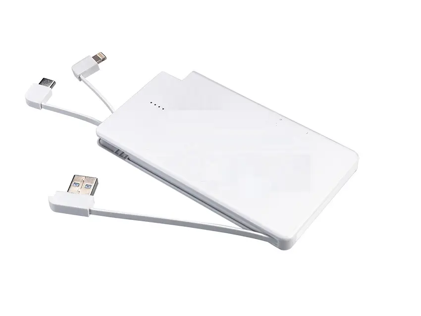 An Ultra Slim White Color Power Bank