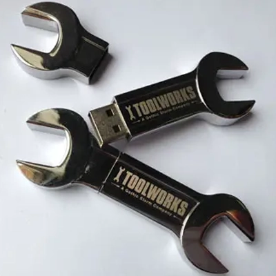 Mini Wrench metal tool shape USB drives