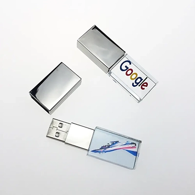 Stainless steel google text print Novelty USB drive