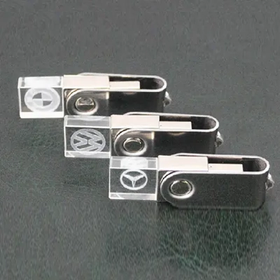 Stainless steel and transparent Novelty USB drives
